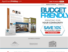 Tablet Screenshot of apartmentprinting.com